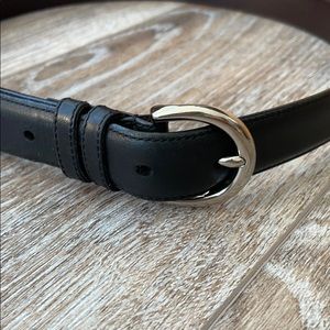 Black Coach Leather belt